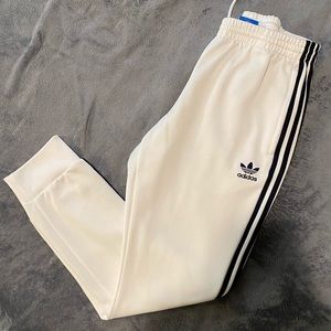 adidas originals white sweatpants